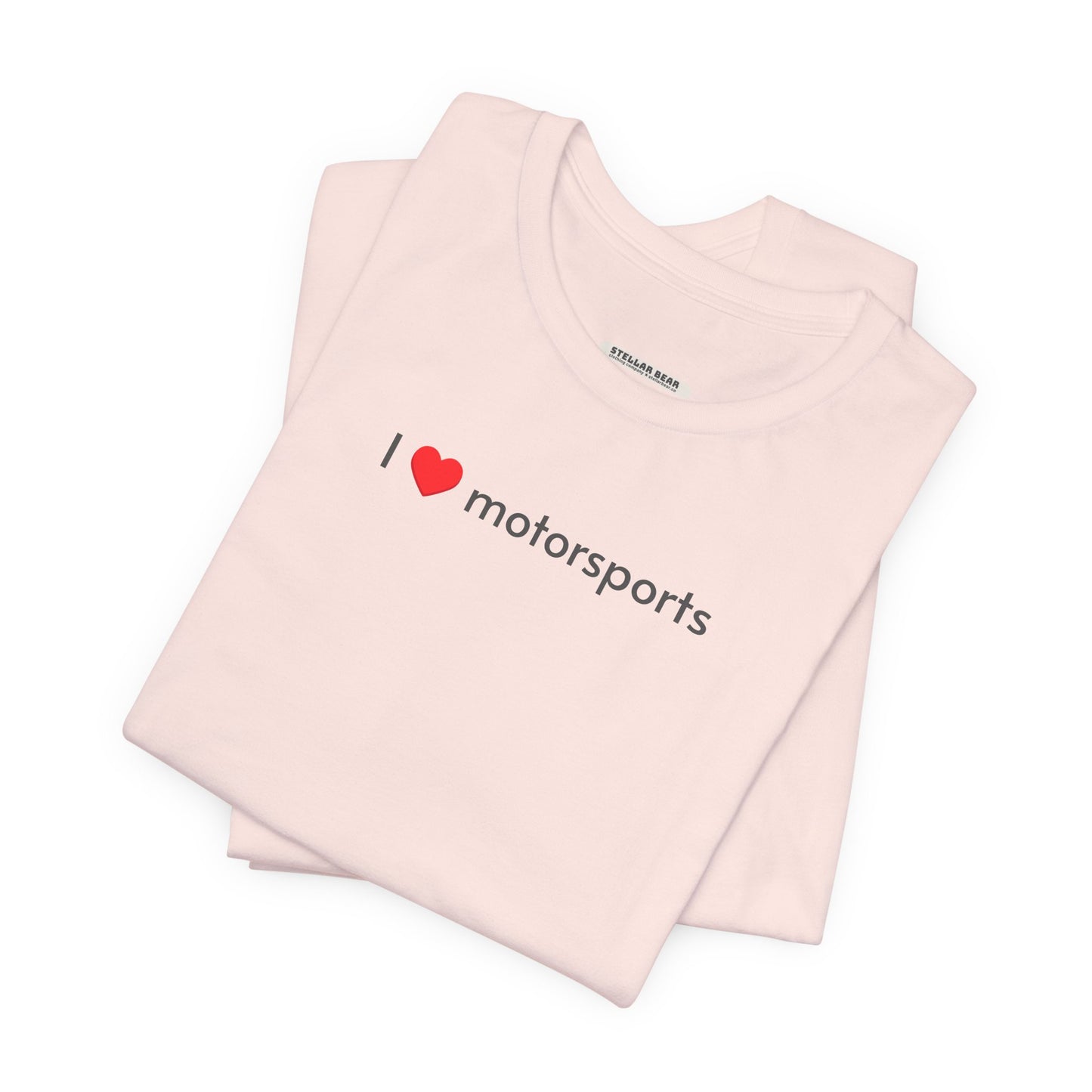 I Love Motorsports Minimalist Style T-Shirt