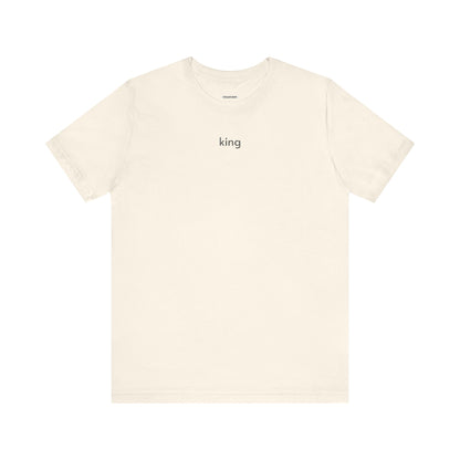 King Minimalist Style T-Shirt