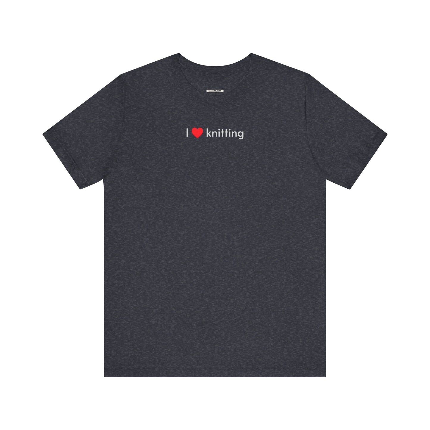 I Love Knitting Minimalist Style T-Shirt