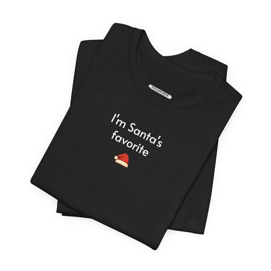 I'm Santa's Favorite Minimalist Style T-Shirt
