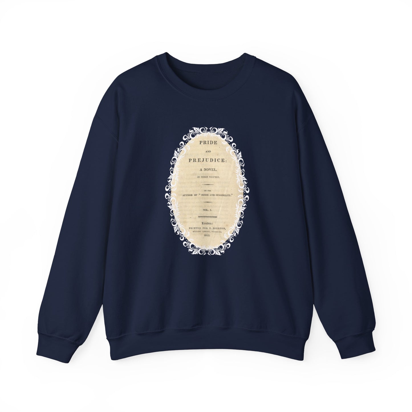 Pride and Prejudice First Edition Title Page 1813 Vintage Graphic Sweatshirt (Jane Austen)