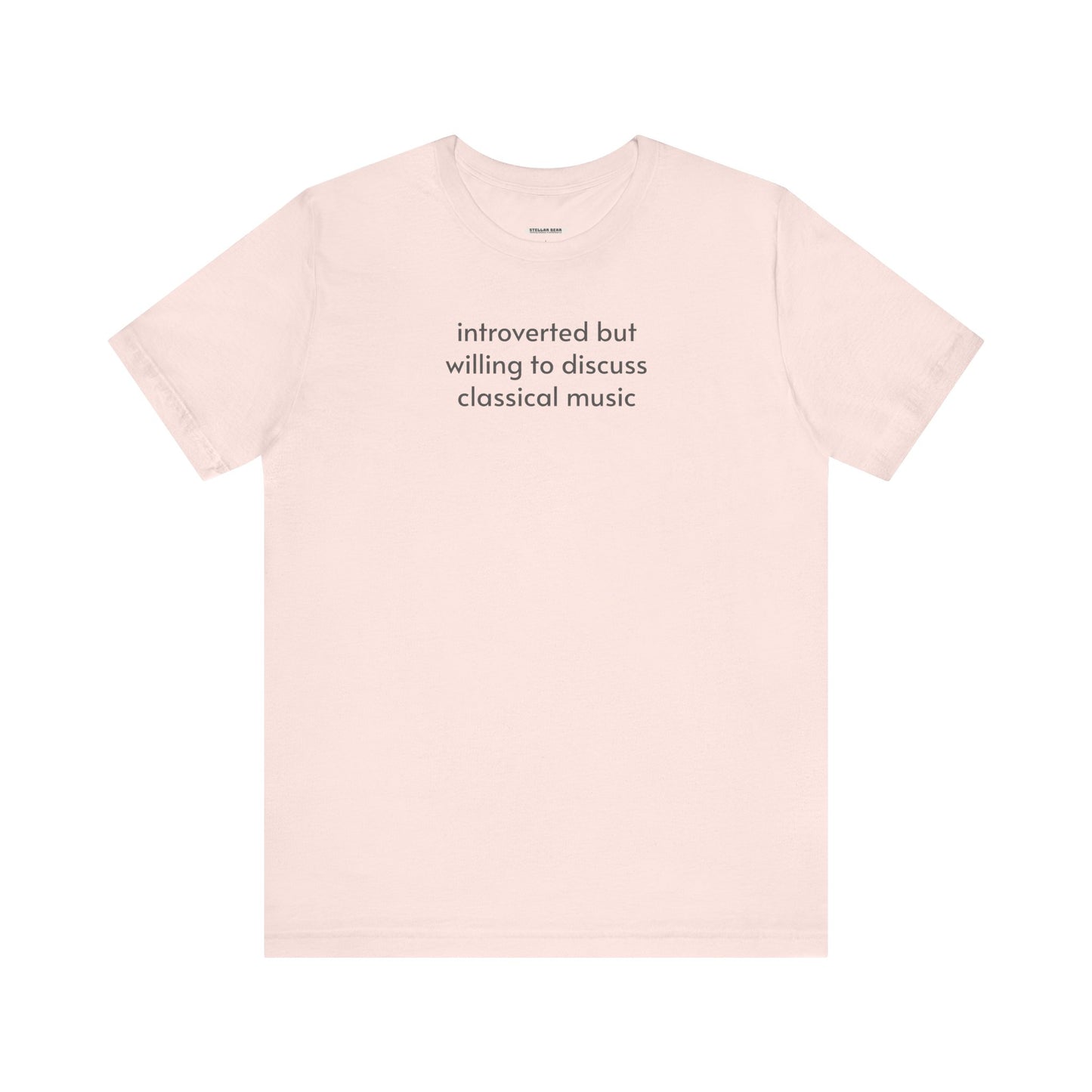 Introverted but Willing to Discuss Classical Music Minimalist Style T-Shirt