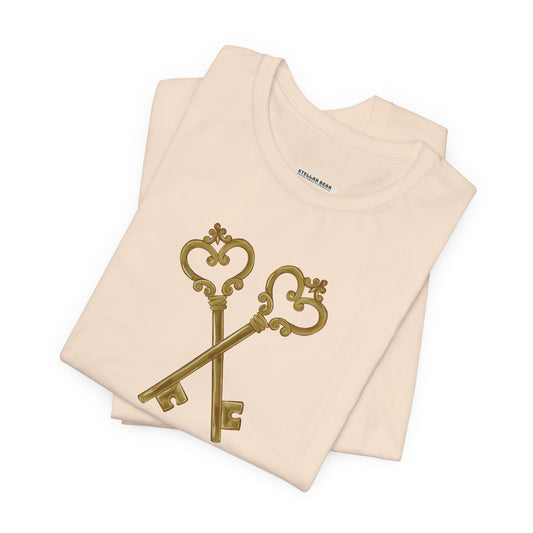 Old Keys Crossed Vintage Objects Graphic T-Shirt