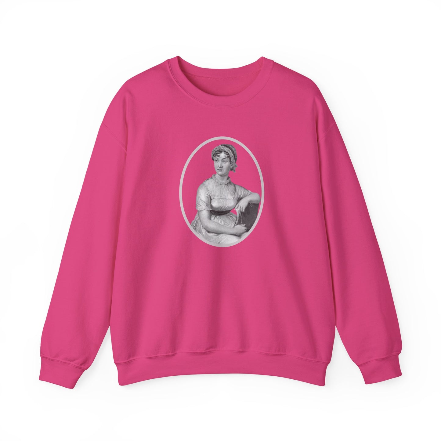 Jane Austen Portrait Vintage Graphic Sweatshirt