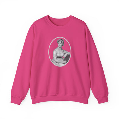 Jane Austen Portrait Vintage Graphic Sweatshirt