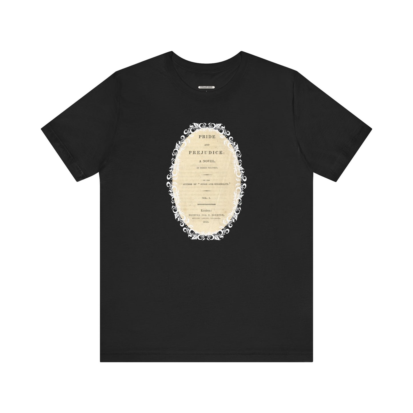Pride and Prejudice First Edition Title Page 1813 Vintage Graphic T-Shirt (Jane Austen)