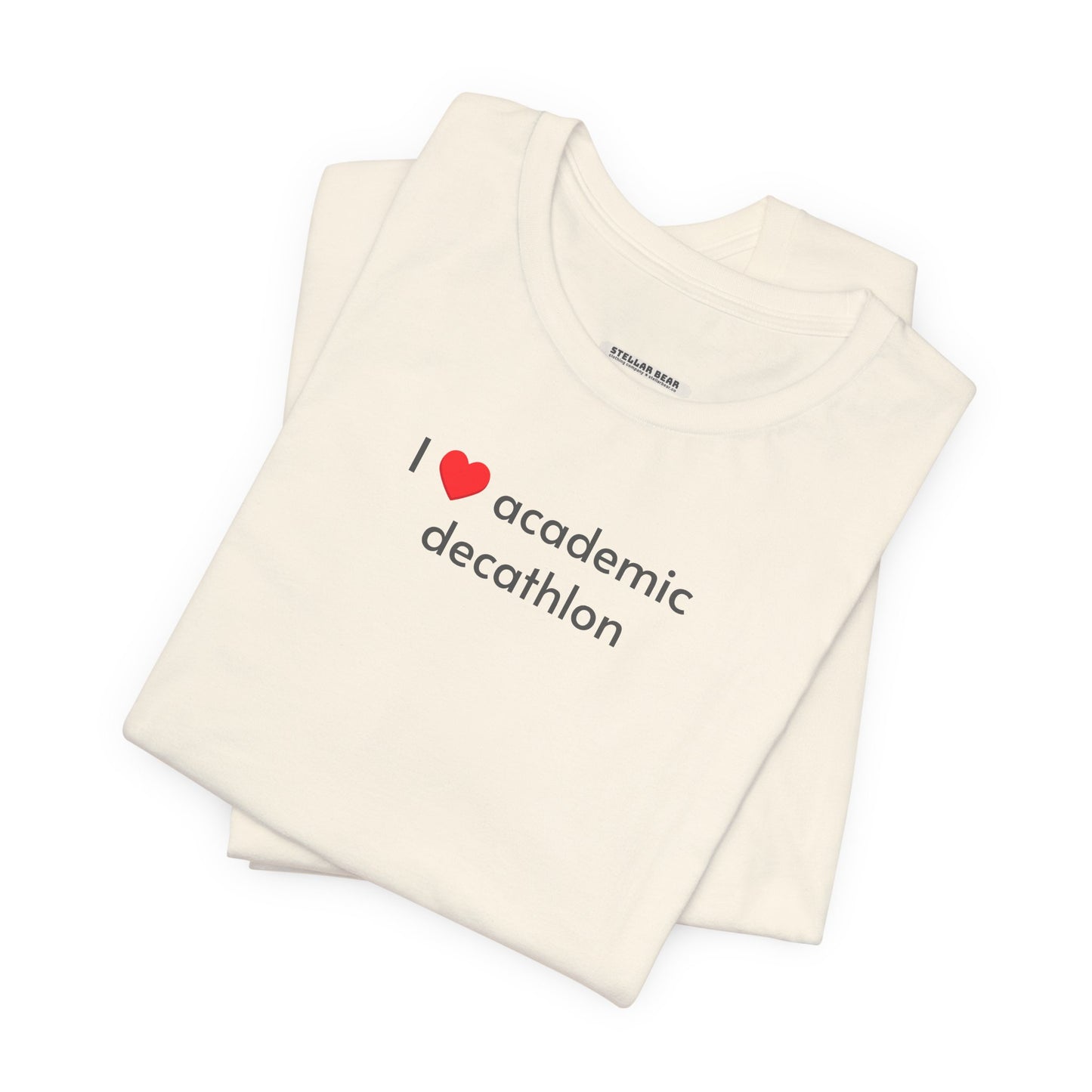 I Love Academic Decathlon Minimalist Style T-Shirt