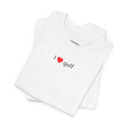 I Love Golf Minimalist Style T-Shirt