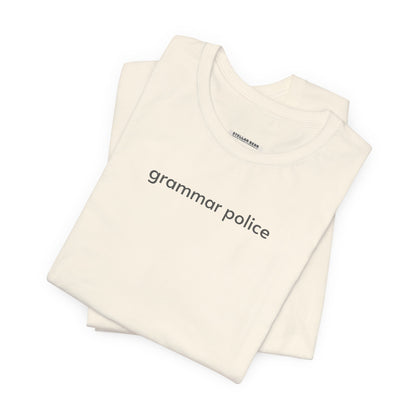 Grammar Police Minimalist Style T-Shirt