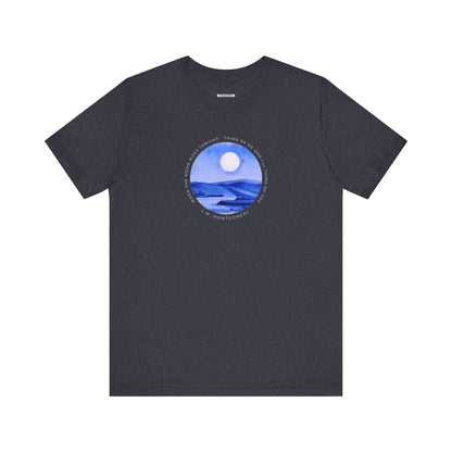 When the Moon Rises Tonight, Think of Me Quote Graphic T-Shirt (L.M. Montgomery)