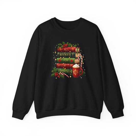 All Booked for Christmas Graphic Sweatshirt
