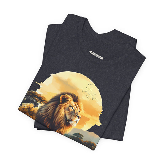 Lion Looking Graphic T-Shirt