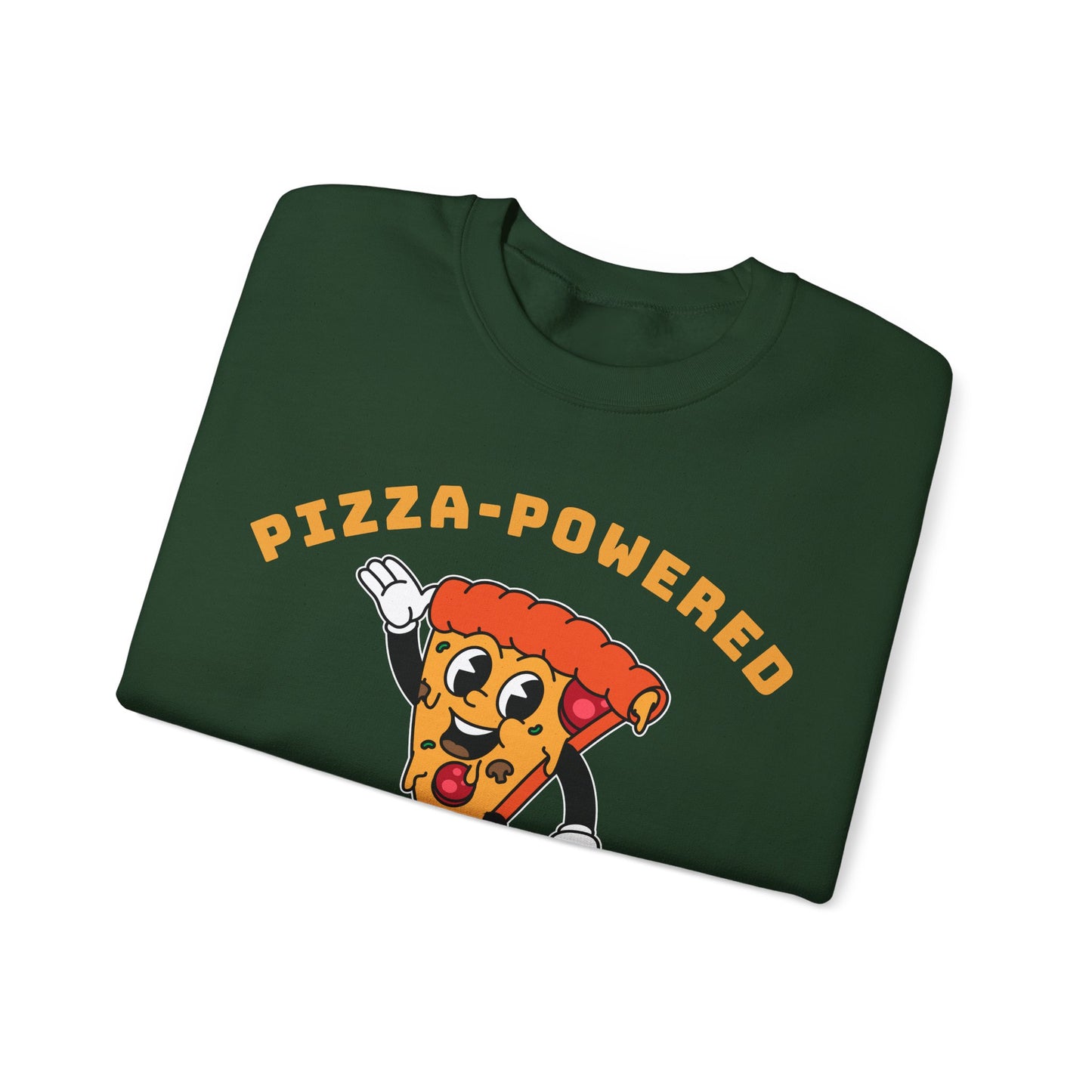 Pizza-Powered Graphic Sweatshirt