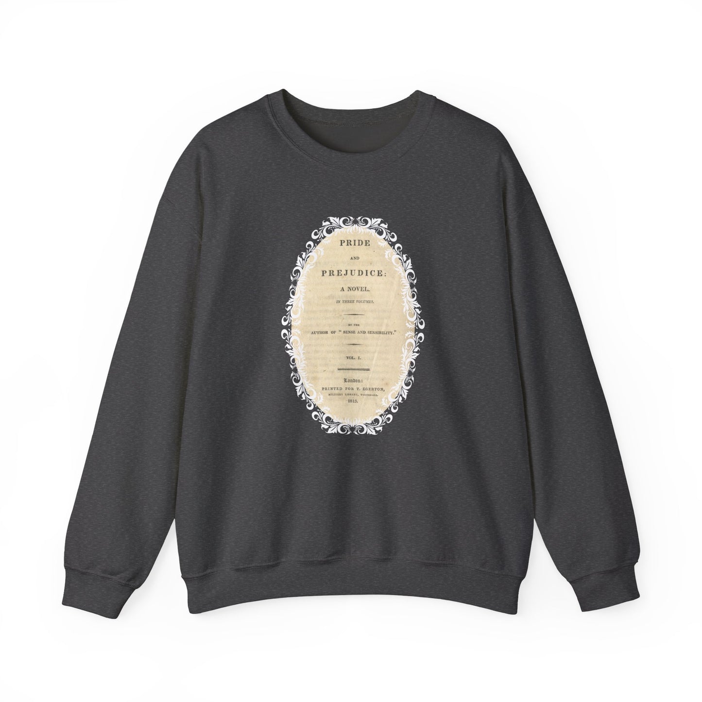 Pride and Prejudice First Edition Title Page 1813 Vintage Graphic Sweatshirt (Jane Austen)