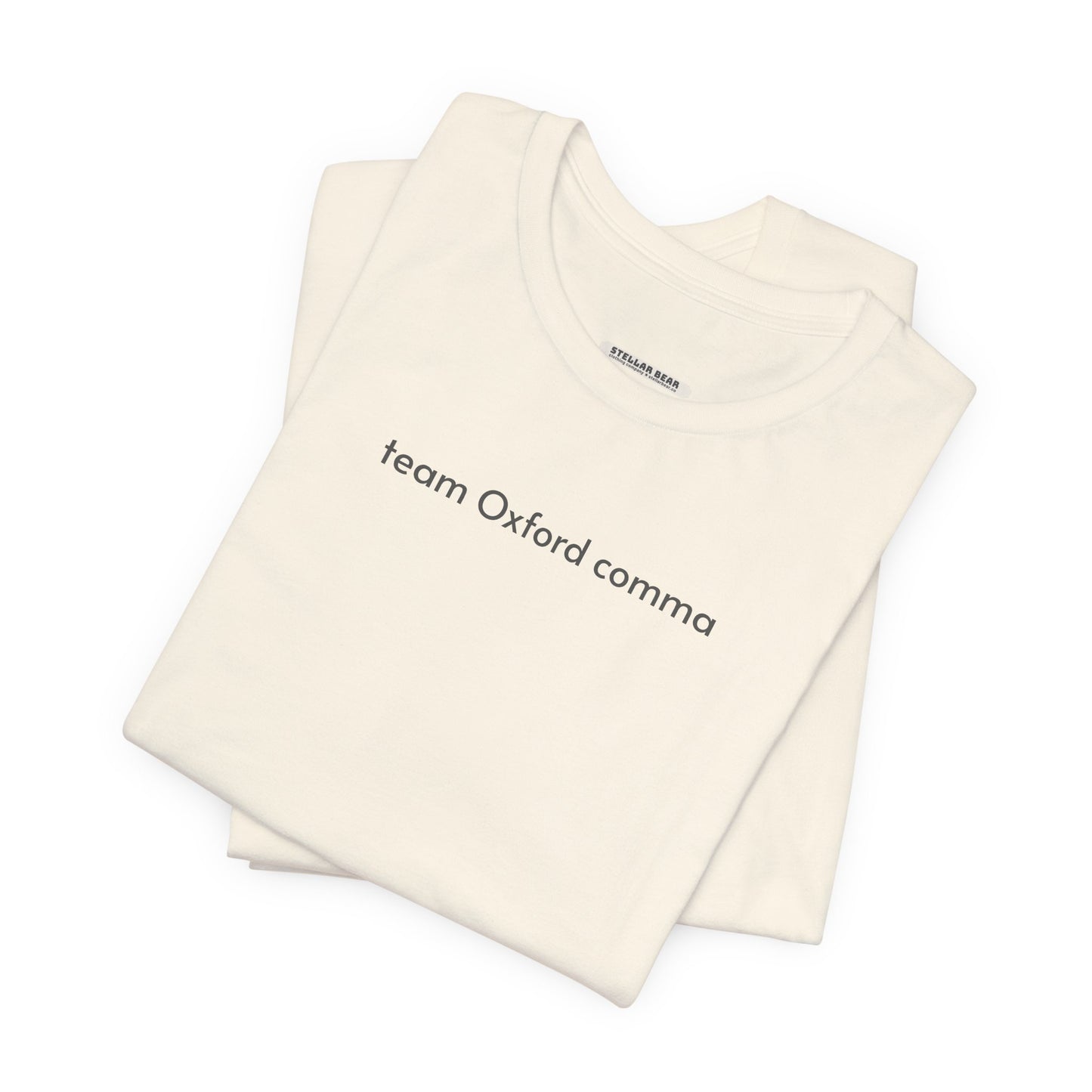 Team Oxford Comma Minimalist Style T-Shirt
