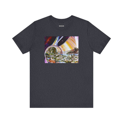 Space Colony Interior View, NASA 1970 Illustration Vintage Graphic T-Shirt