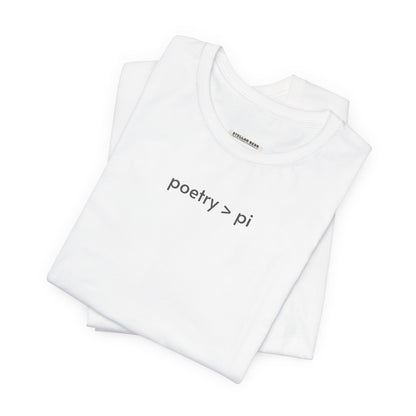 Poetry is Greater Than Pi Minimalist Style T-Shirt